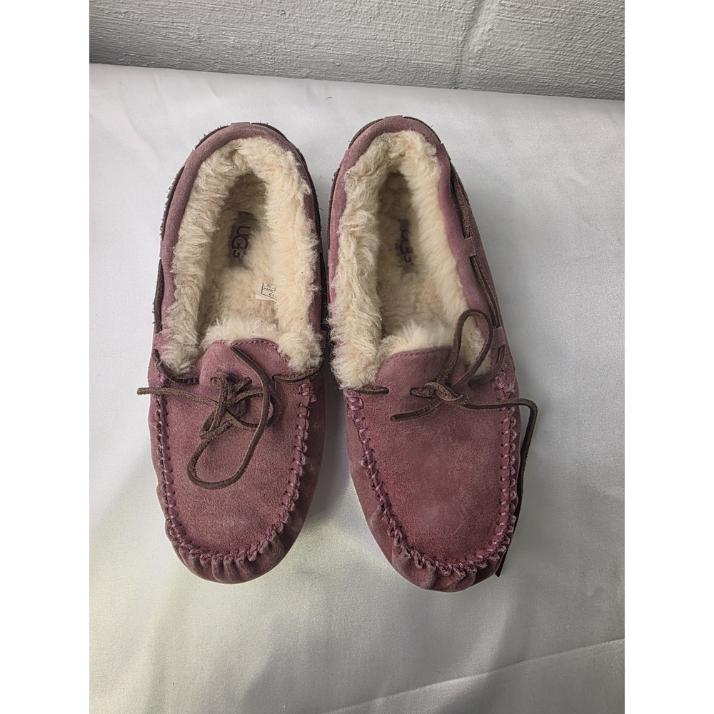 UGG Women's Dakota Cozy Moccasin Sherpa Lined Slippers‎ 8M Pink